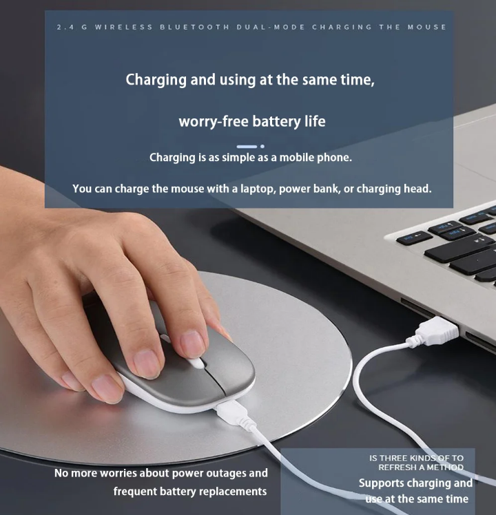Wireless charging mouse games office device