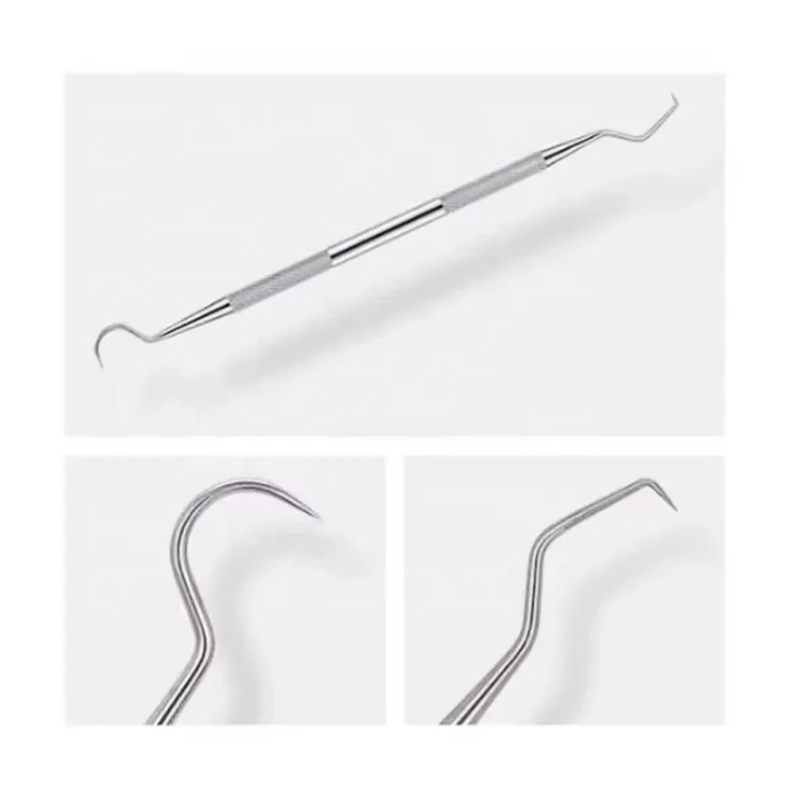 Set 5pcs Dental care tools pick dentist for oral examination kit mirror handling